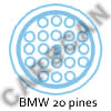 Conector de Diagn&oacute;stio BMW 20 pines